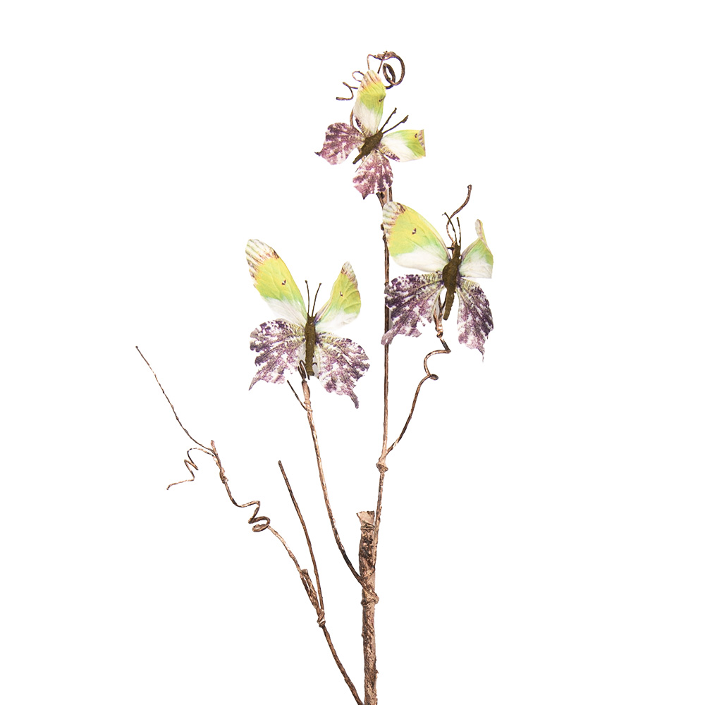 [50806] Decoratie tak met vlinders 14x5x85 cm