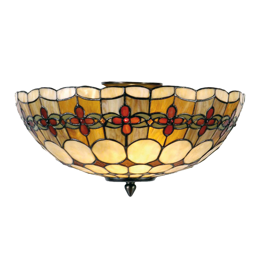 [5LL-5416] Plafondlamp Tiffany Ø 40x24 cm E14/max 2x40W
