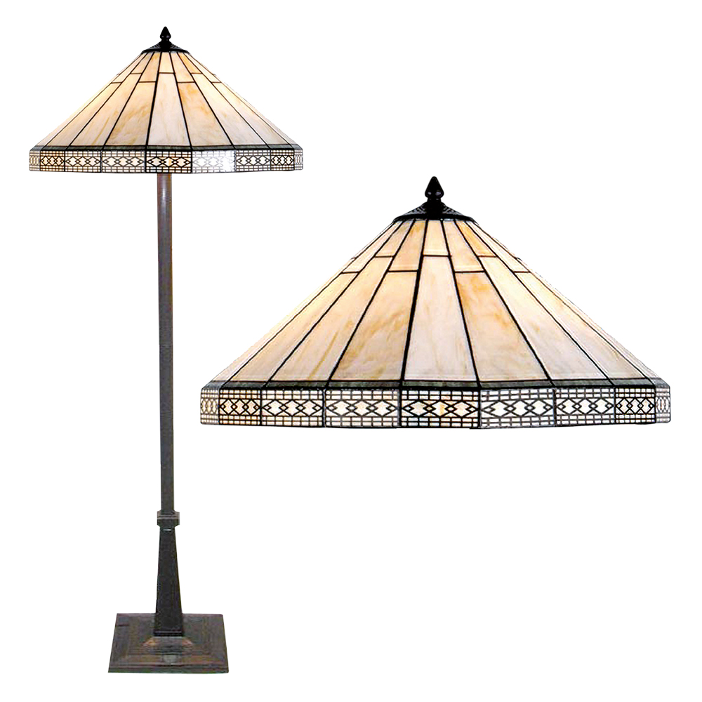 Vloerlamp Tiffany Ø 50x164 cm E27/max 2x60W