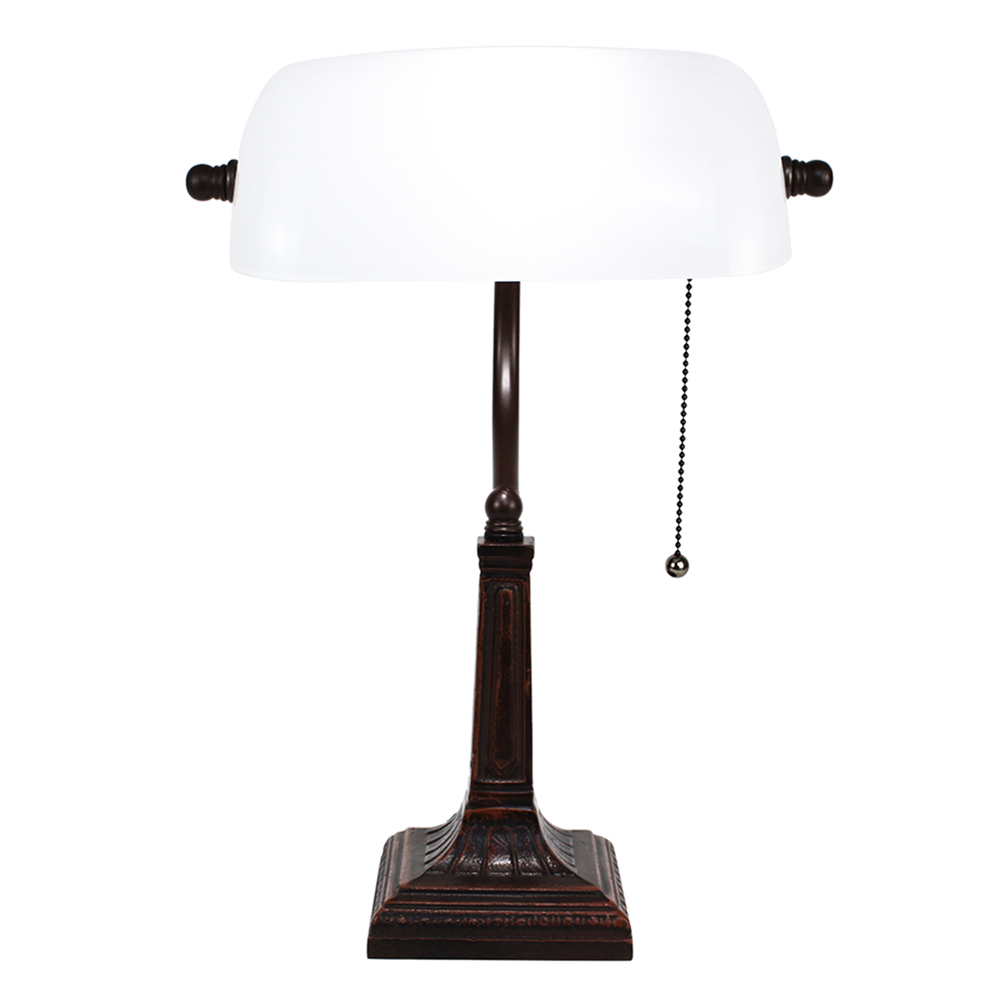 [5LL-5686] Bureaulamp wit 26x16x40 cm E27/max 1x40W