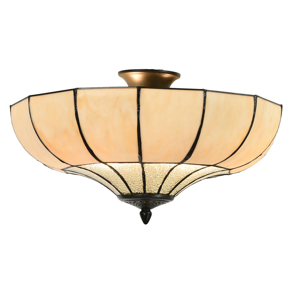 [5LL-5982] Plafondlamp Tiffany Ø 46x25 cm E27/max 2x60W