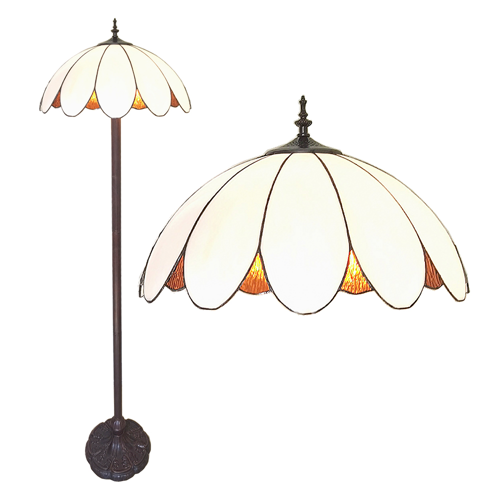 [5LL-6148] Vloerlamp Tiffany Ø 46x166 cm E27/max 2x60W