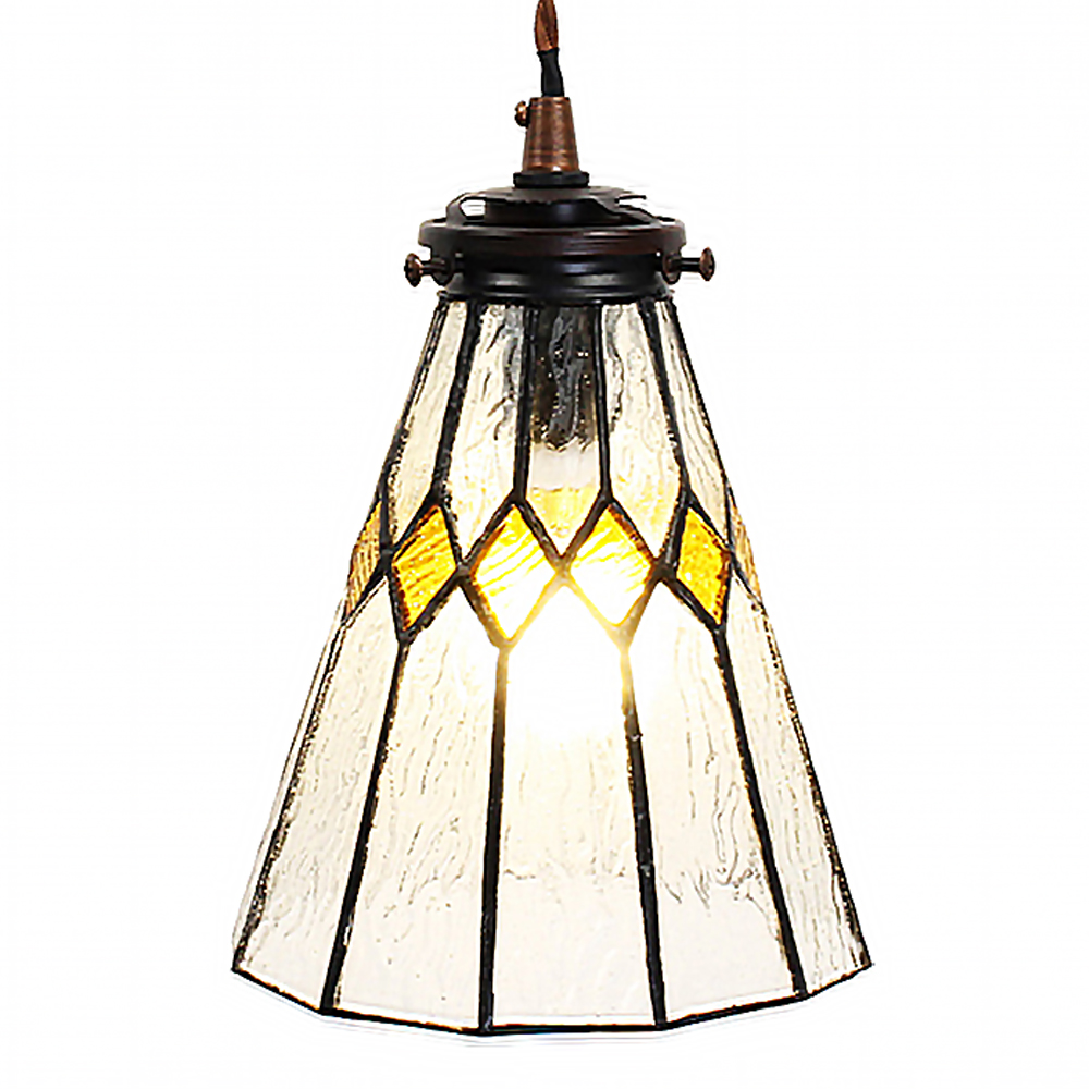 [5LL-6194] Hanglamp Tiffany Ø 15x115 cm E14/max 1x40W
