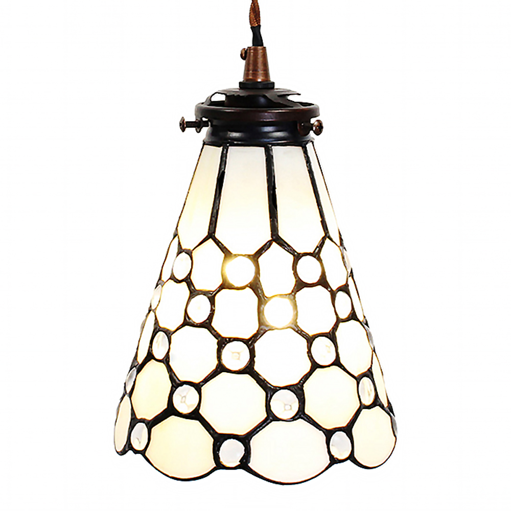 [5LL-6198] Hanglamp Tiffany Ø 15x115 cm E14/max 1x40W