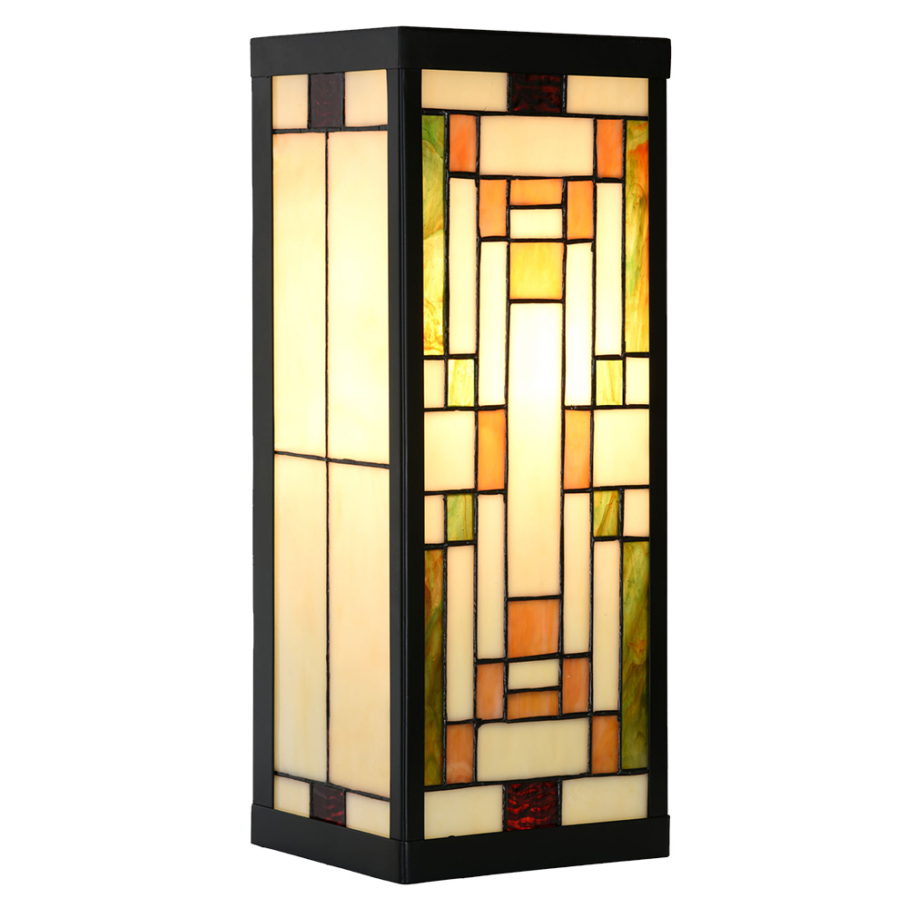 [5LL-6363] Wandlamp Tiffany 14x16x40 cm E27/max 1x100W