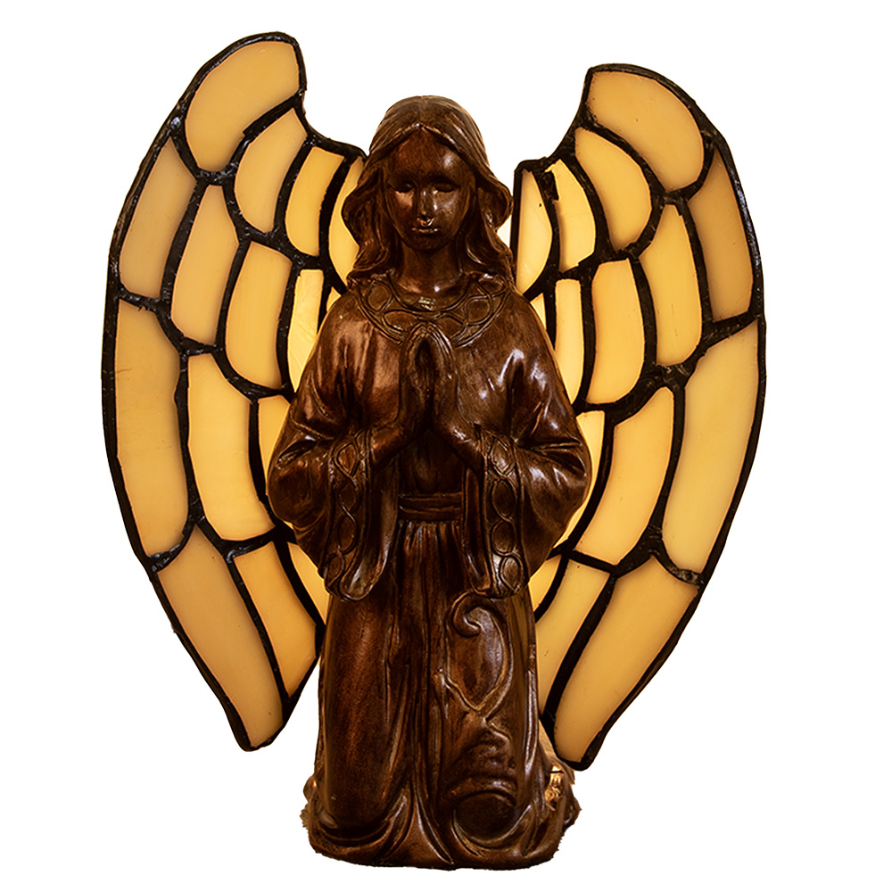 [5LL-9246] Tafellamp Tiffany engel 16x10x18 cm E14/max 1x40W