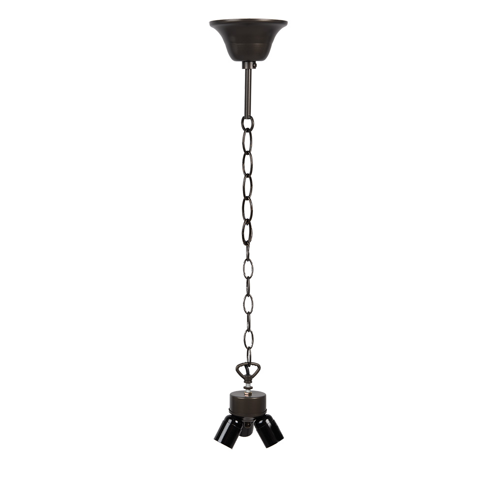 [5LL-98] Ketting zink kleur voor Tiffany kap 130 cm E27/max 3x60W