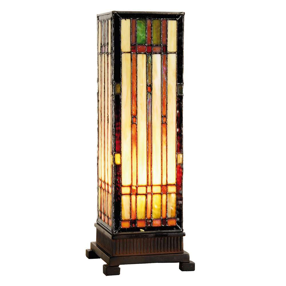 [5LL-9917] Tafellamp Tiffany 12x12x35 cm E14/max 1x40W