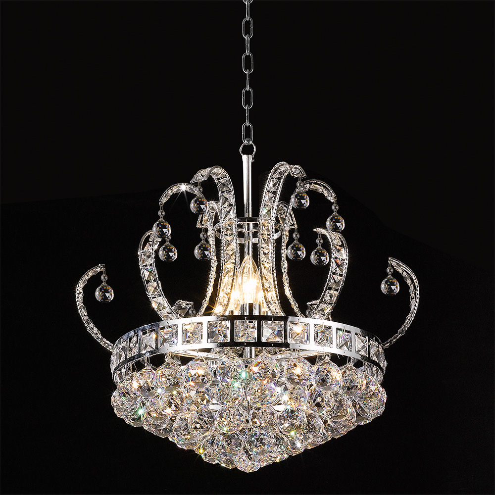 Kroonluchter 6 lichts Ø 50x43/168 cm E14/max 6x40W