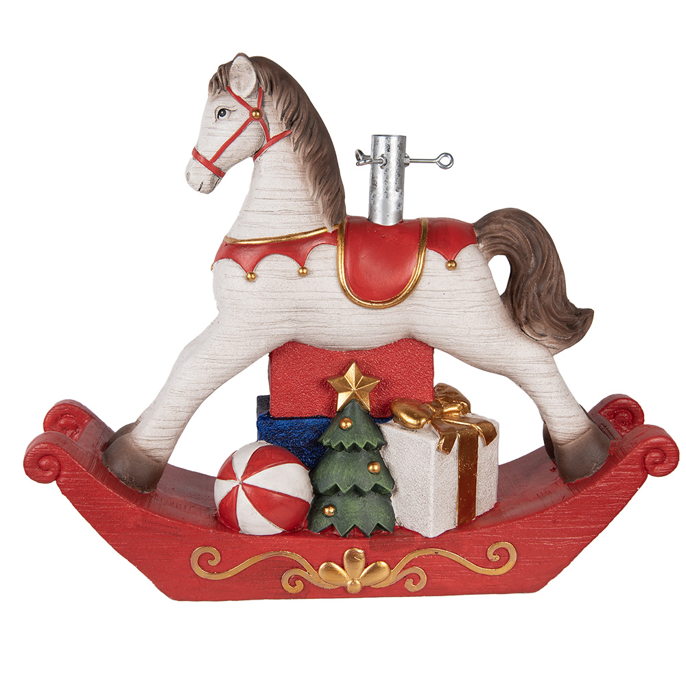 Kerstboom standaard hobbelpaard 73x21x61 cm