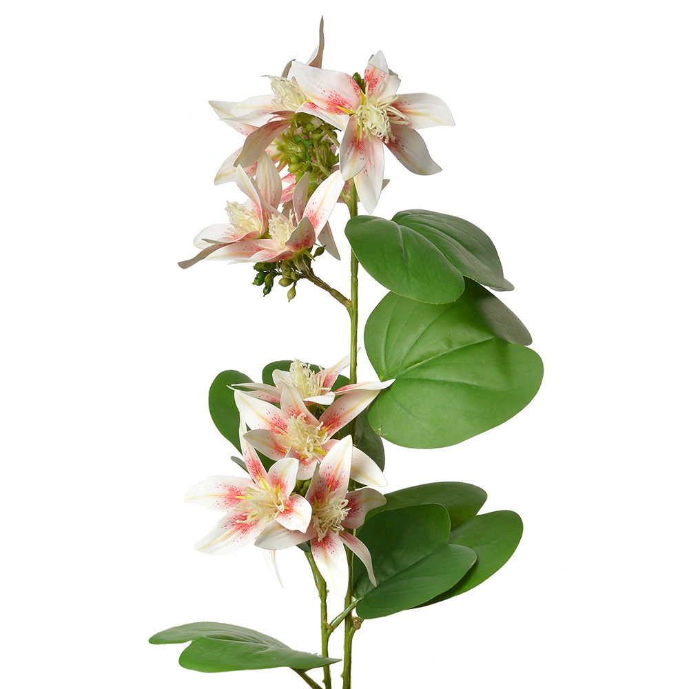 Decoratie tak met bloemen 18x10x80 cm