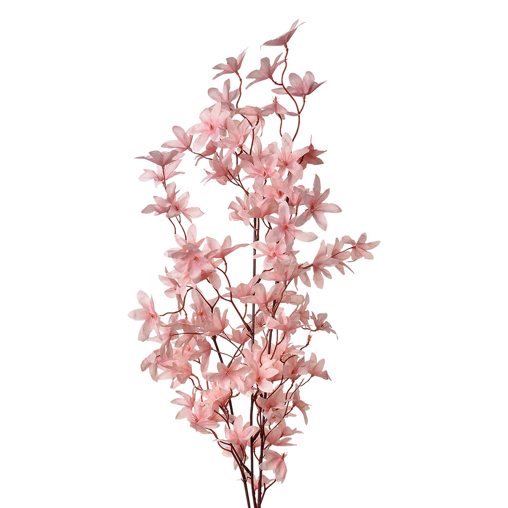 Decoratie tak met bloemen 15x7x112 cm