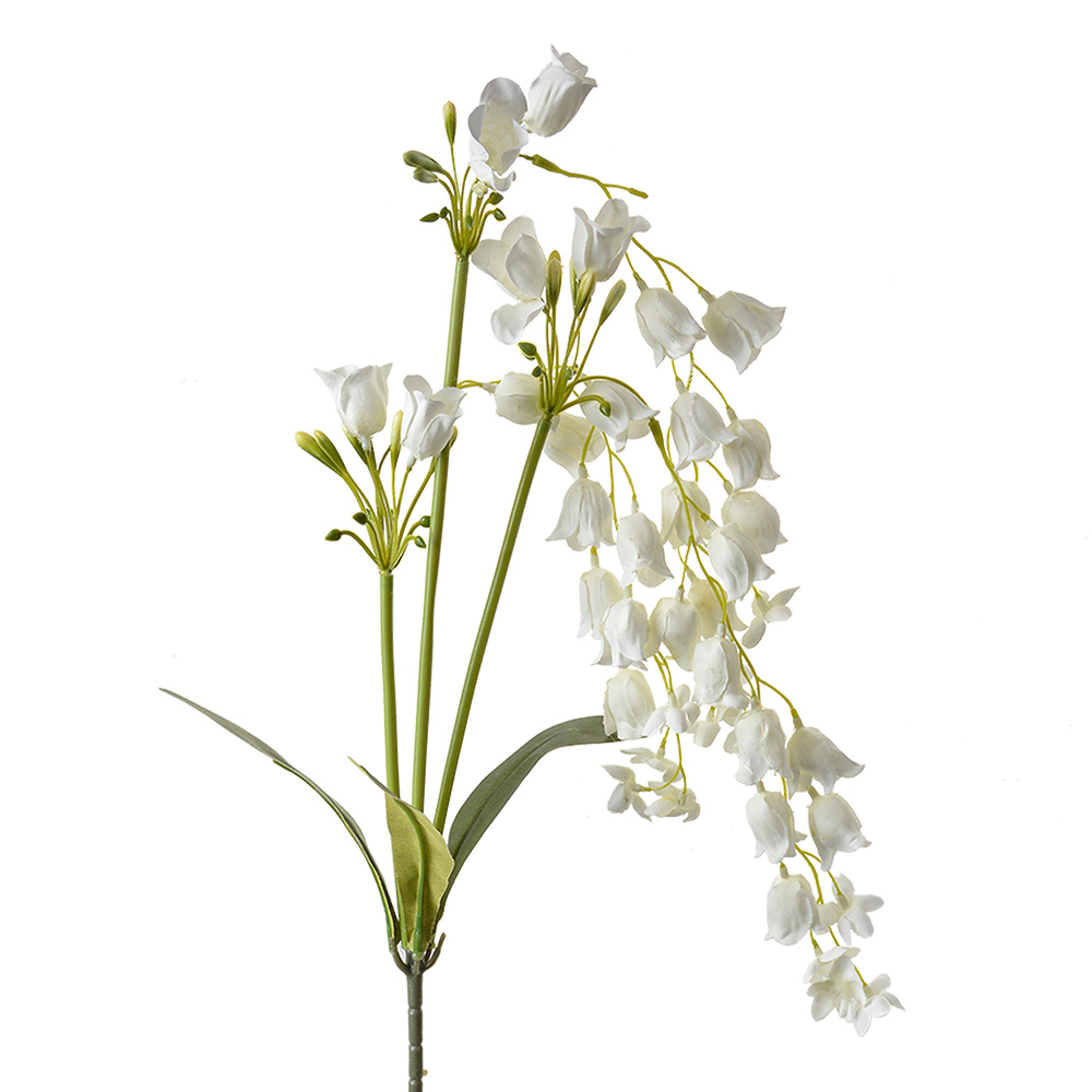 [5PL0161W] Decoratie tak met bloemen 15x6x80 cm