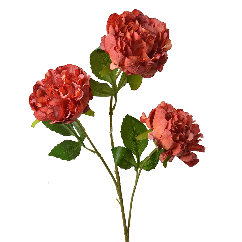 [5PL0166O] Decoratie tak met bloemen 12x8x80 cm