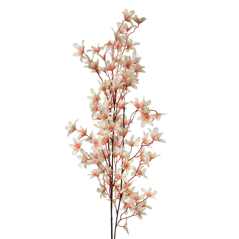 [5PL0167BE] Decoratie tak met bloemen 6x6x110 cm