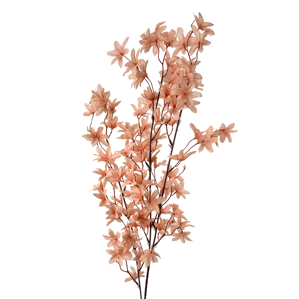 Decoratie tak met bloemen 6x6x110 cm