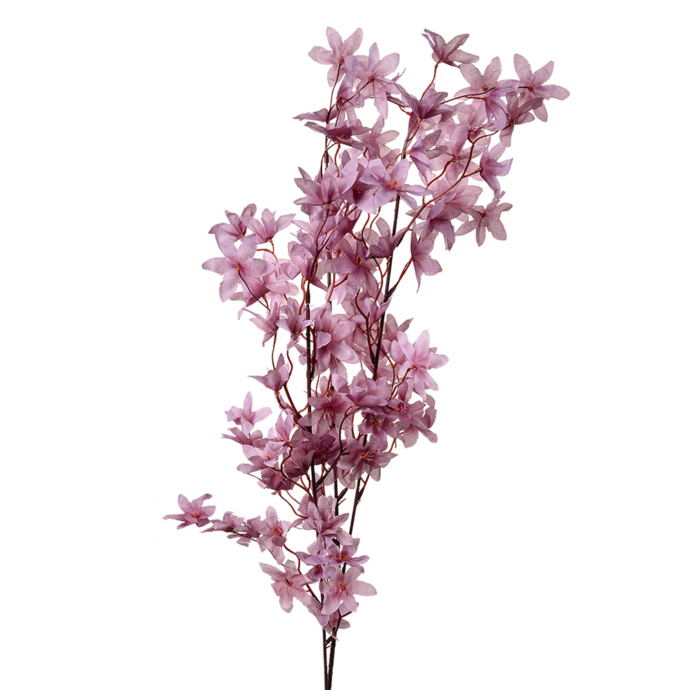 [5PL0167PA] Decoratie tak met bloemen 6x6x110 cm