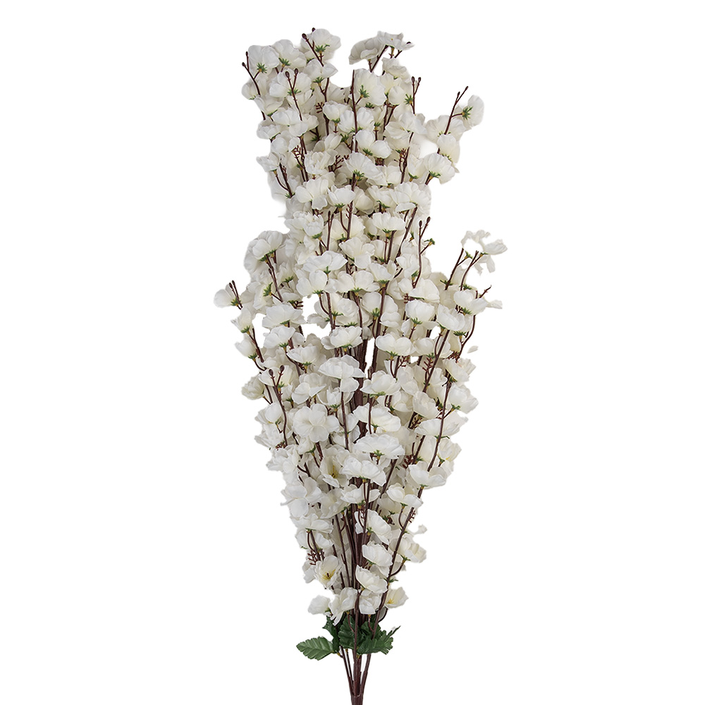 [5PL0168BE] Decoratie tak met bloemen 15x10x100 cm