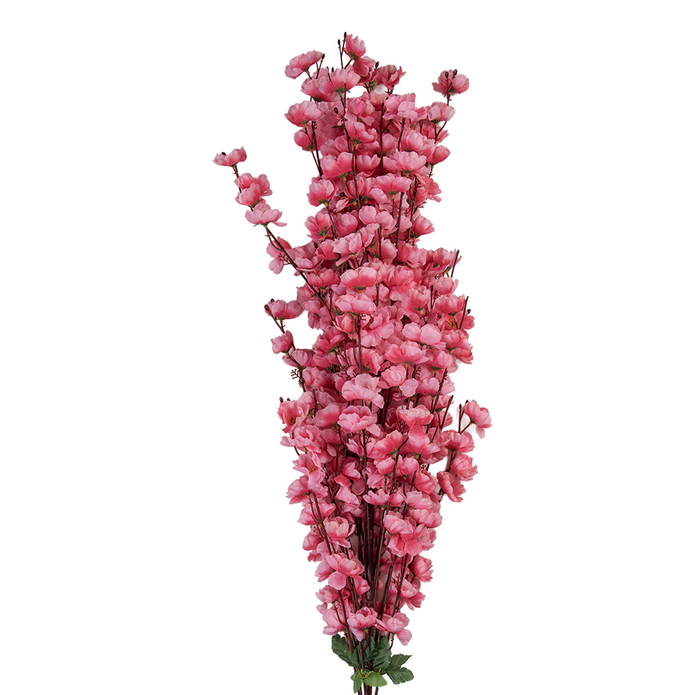 [5PL0168P] Decoratie tak met bloemen 15x10x100 cm