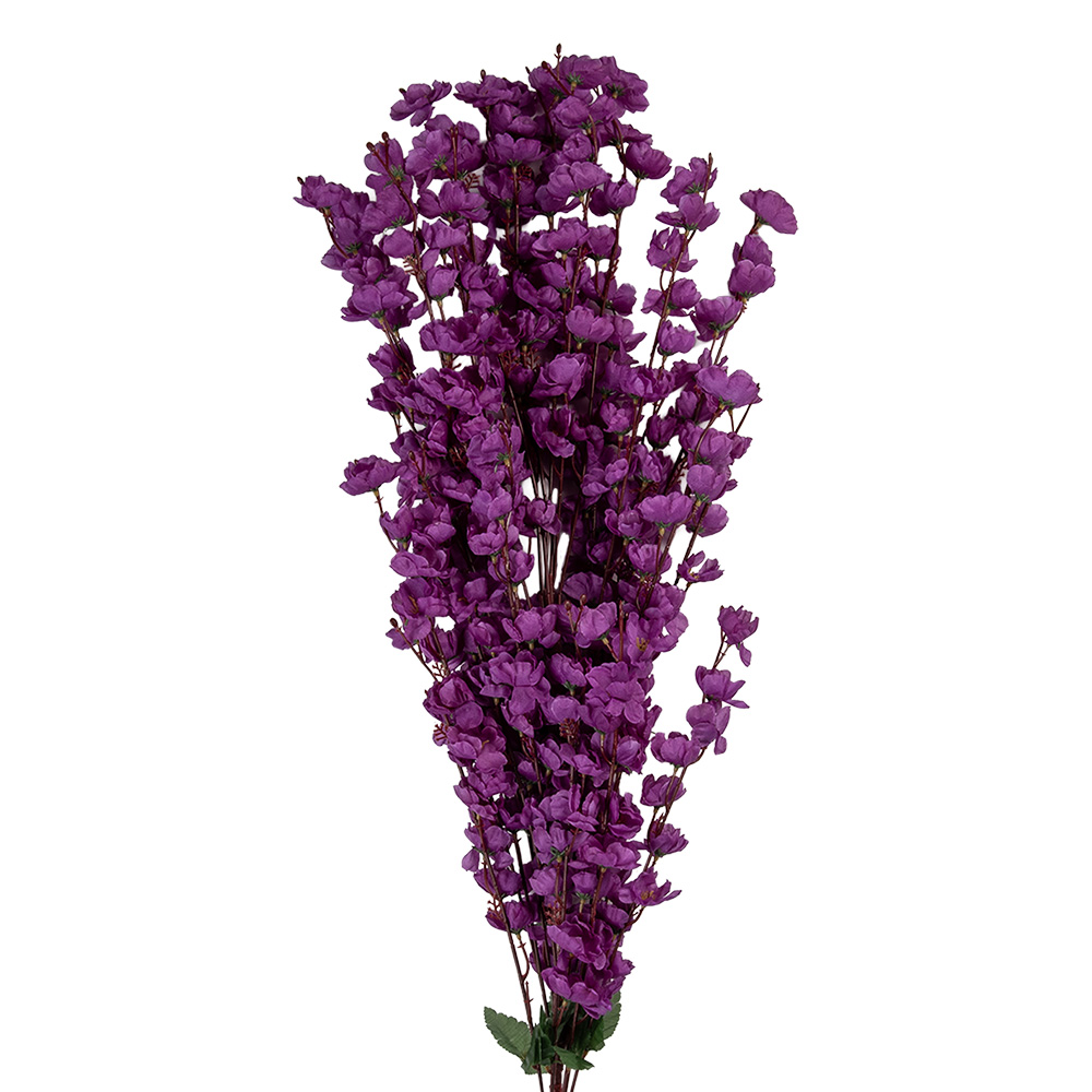 [5PL0168PA] Decoratie tak met bloemen 15x10x100 cm