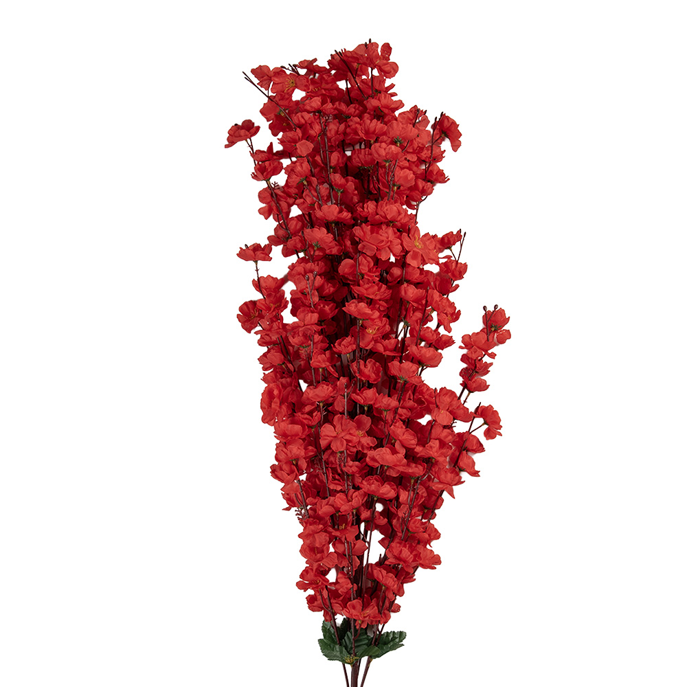 Decoratie tak met bloemen 15x10x100 cm