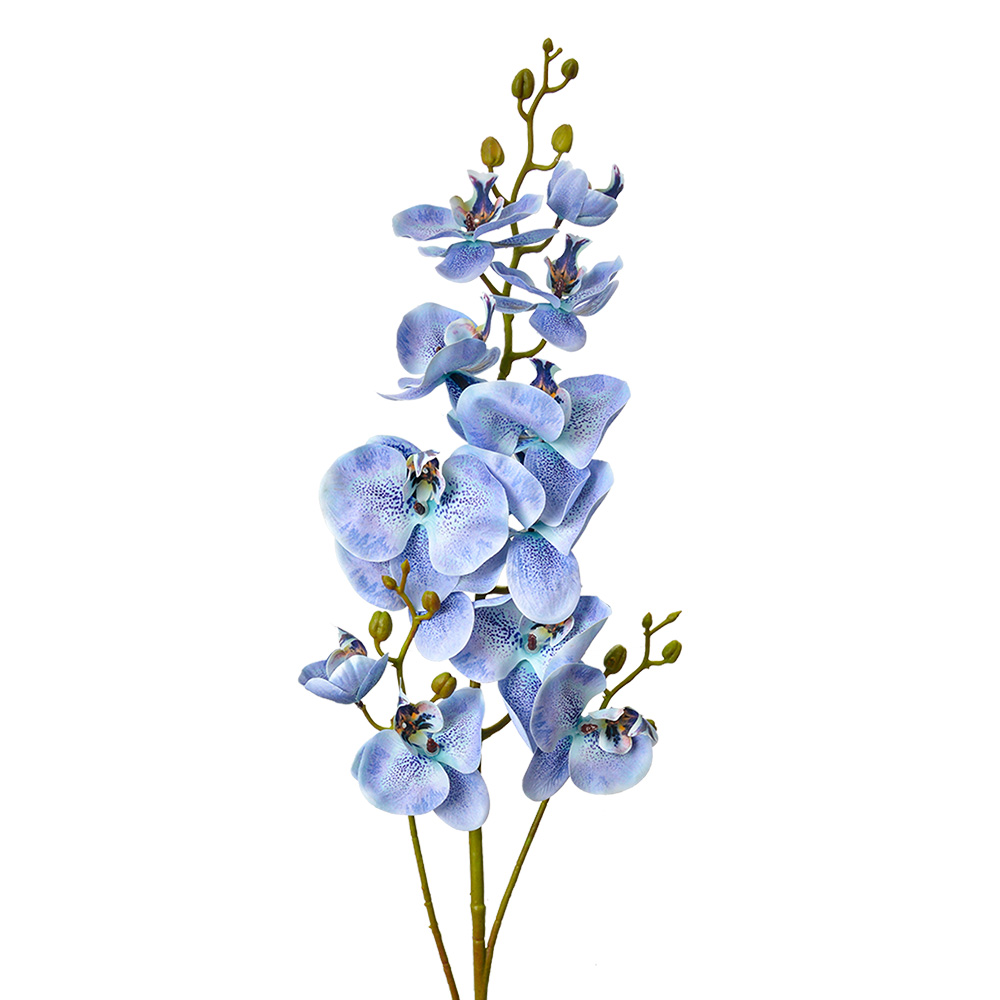 [5PL0170BL] Decoratie tak met bloemen 15x8x116 cm