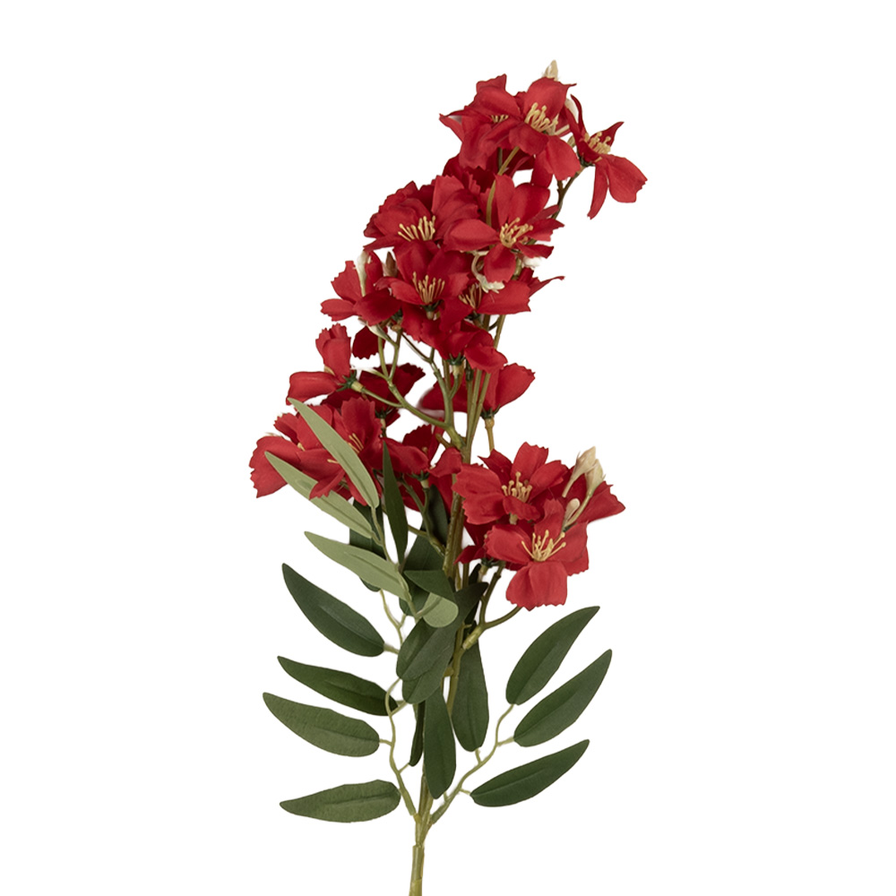 Decoratie tak met bloemen 10x10x72 cm