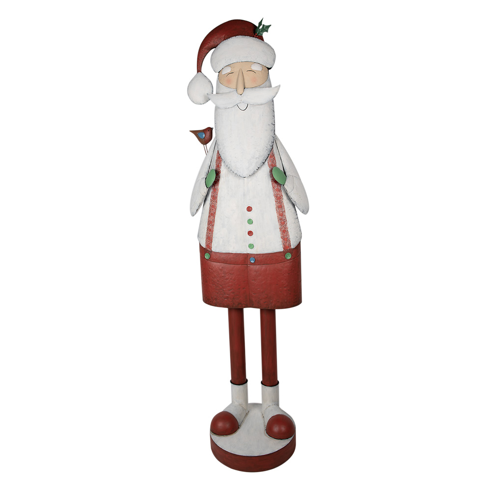 Decoratie kerstman 70x30x206 cm