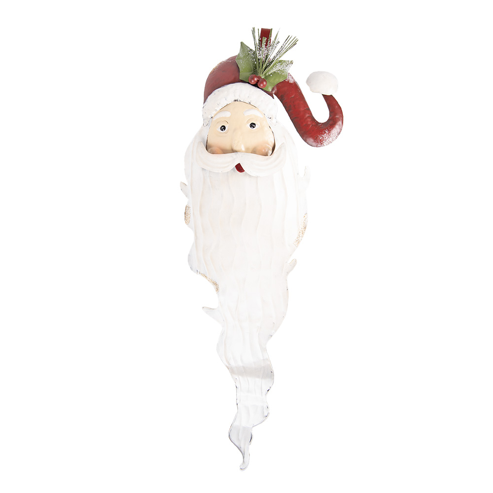 [5Y1318] Wanddecoratie kerstman 30x10x79 cm