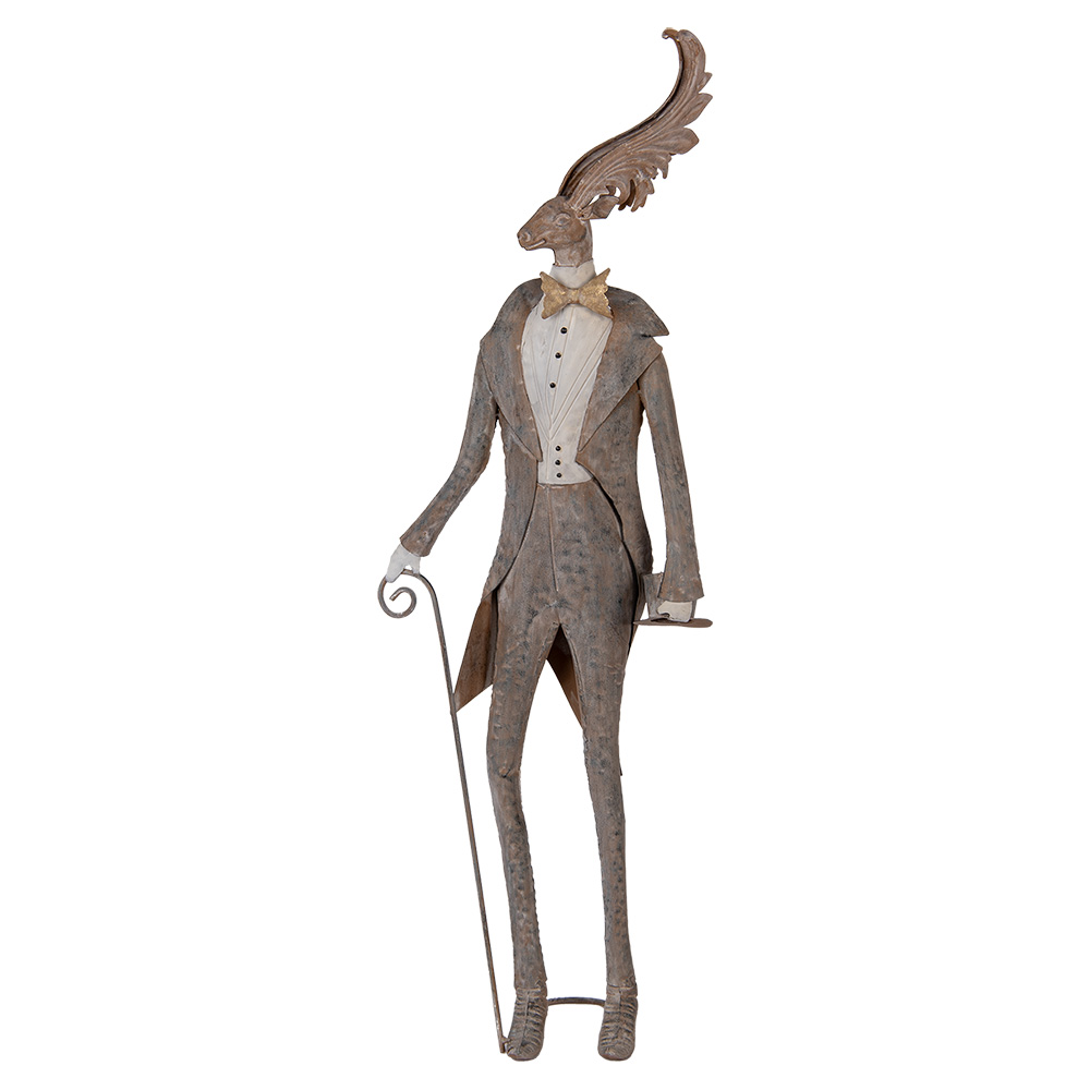 [5Y1328] Decoratie rendier 27x15x84 cm