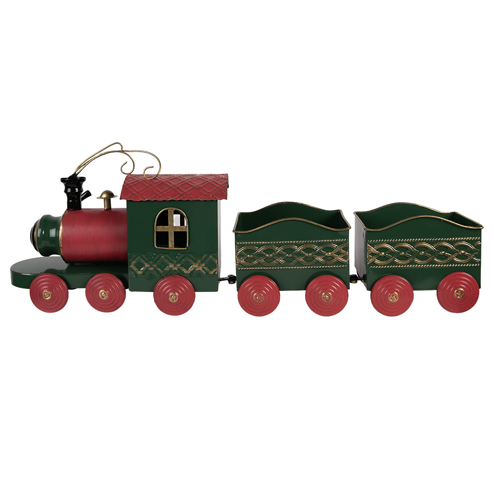 Decoratie trein 65x13x23 cm