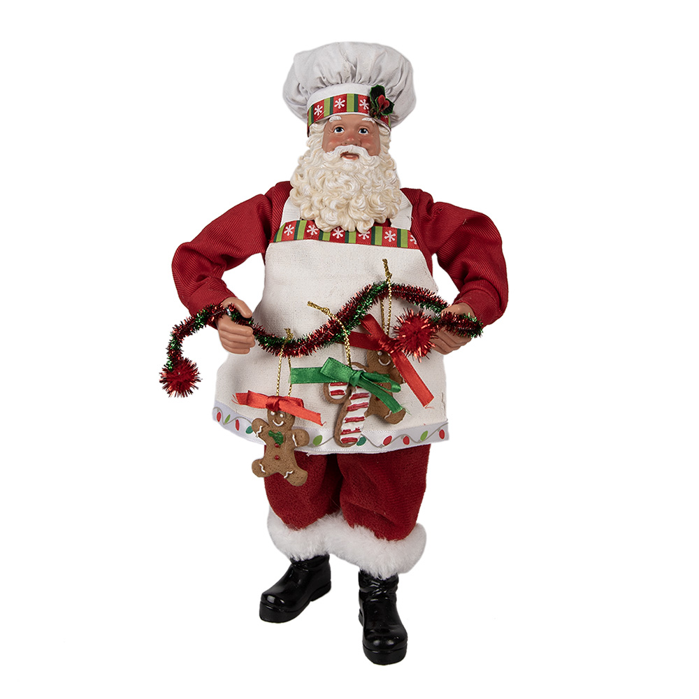 [65216] Decoratie kerstman 16x8x28 cm