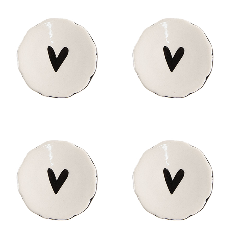 Deurknop set van 4 Ø 4x3/6 cm