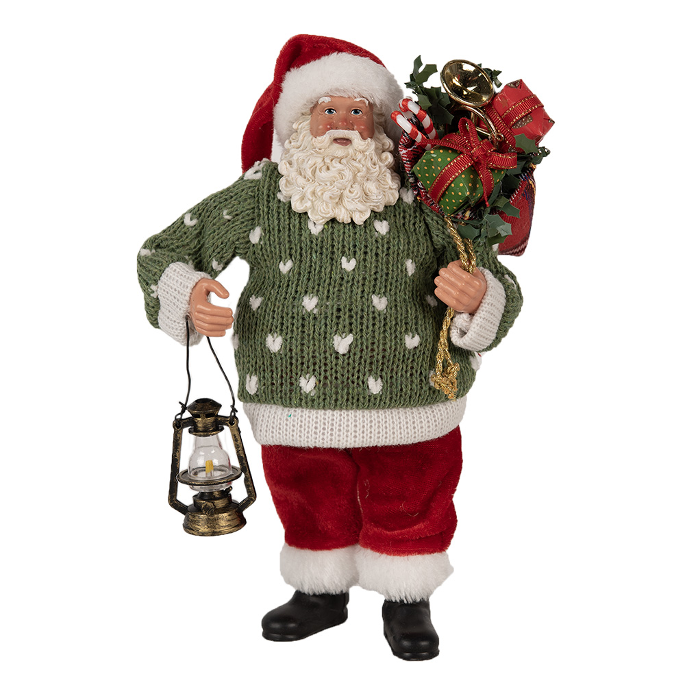 [65592] Decoratie kerstman 17x11x27 cm