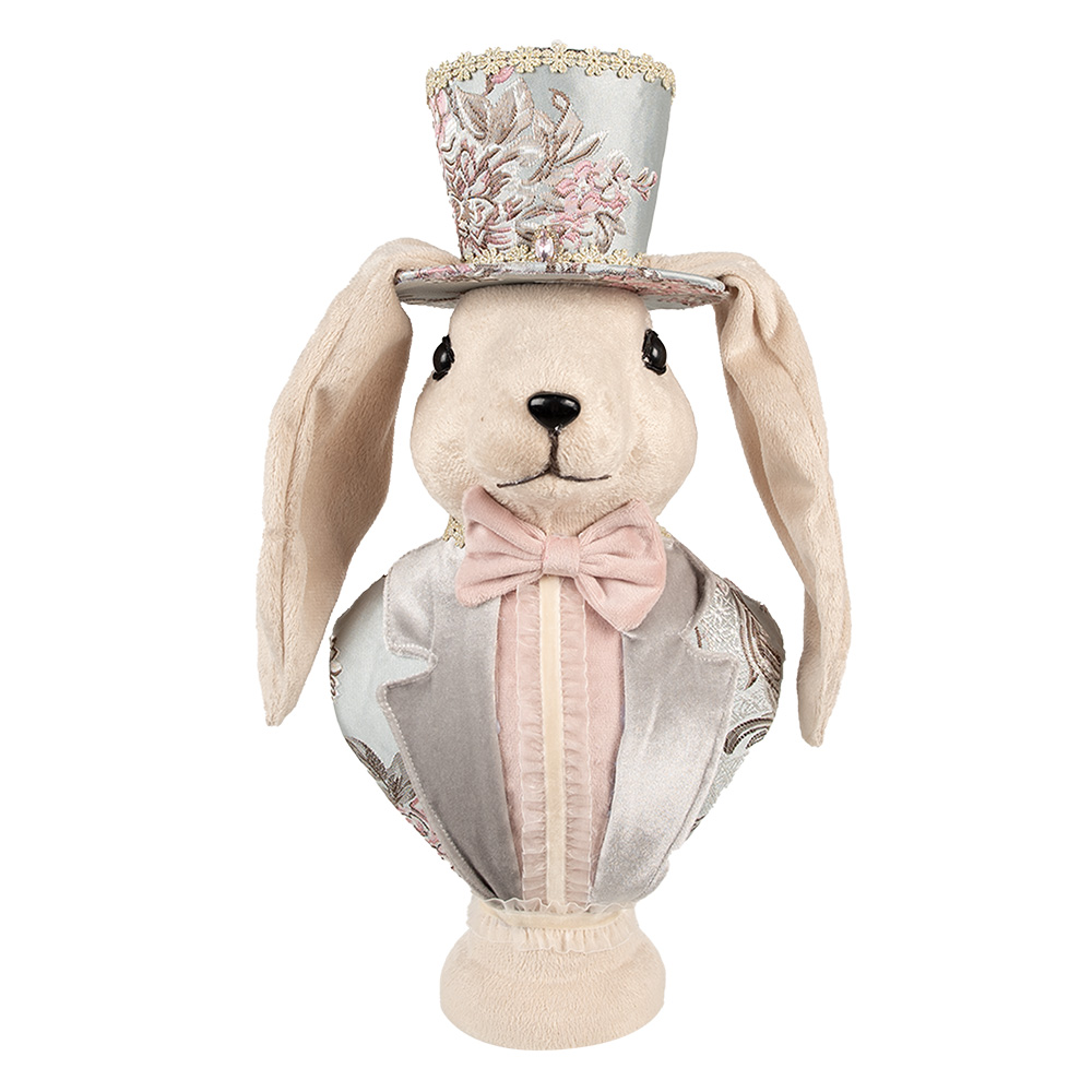 Decoratie konijn 18x15x38 cm