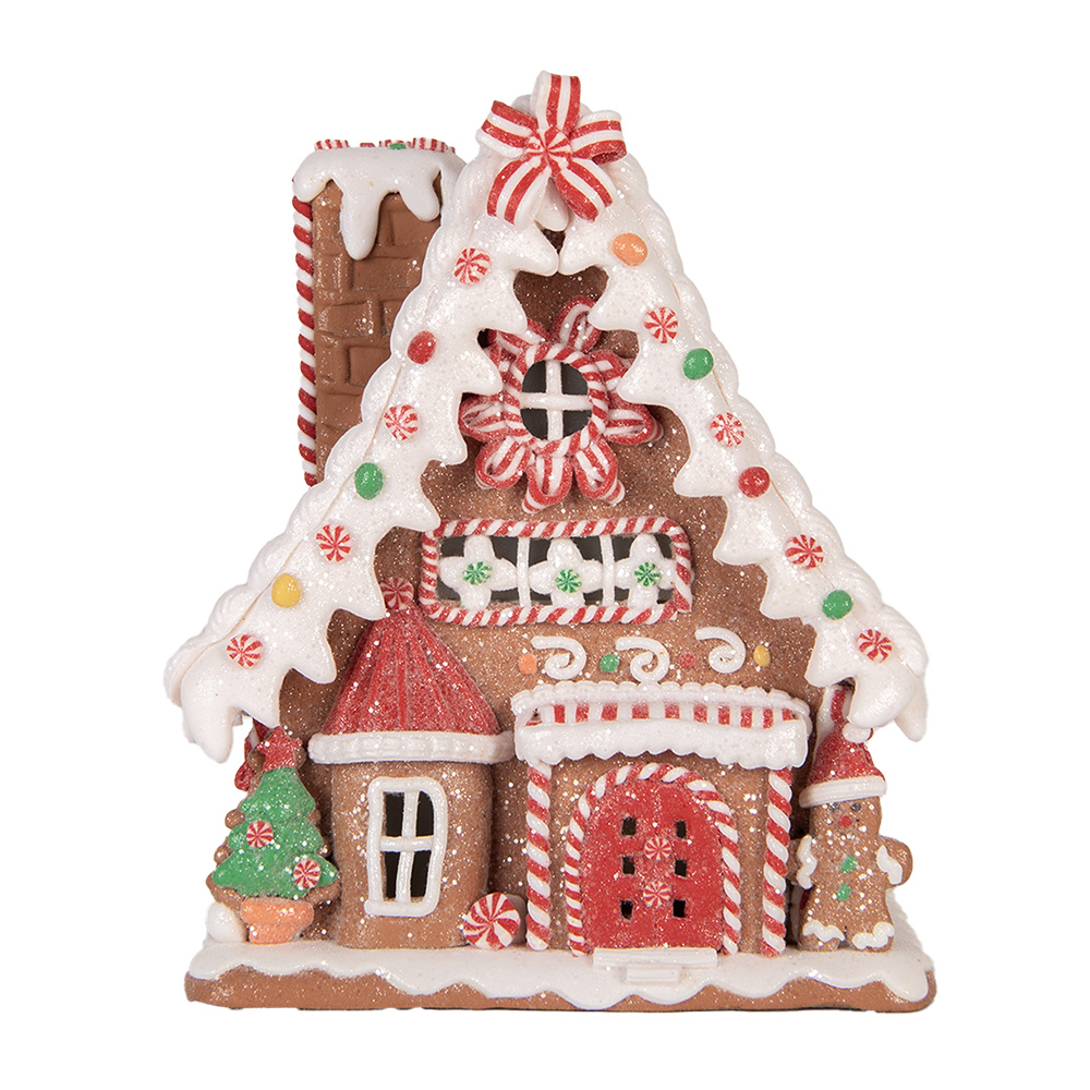 [66034] Decoratie huis met LED 19x14x24 cm / 3xAAA