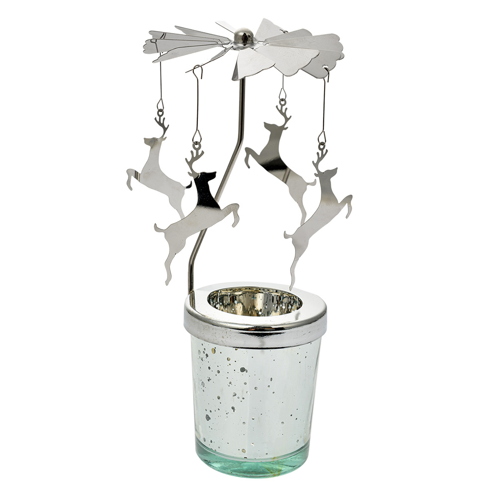 Theelichtcarrousel Ø 8x17 cm