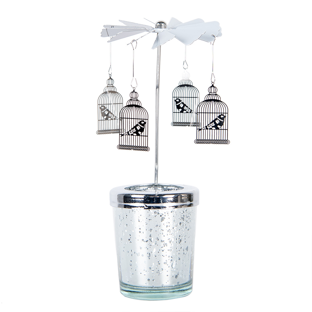 [66082] Theelichtcarrousel Ø 8x17 cm