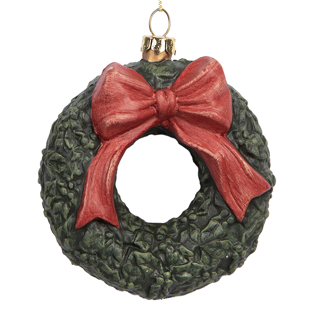 [66085] Decoratie hanger krans 9x4x11 cm