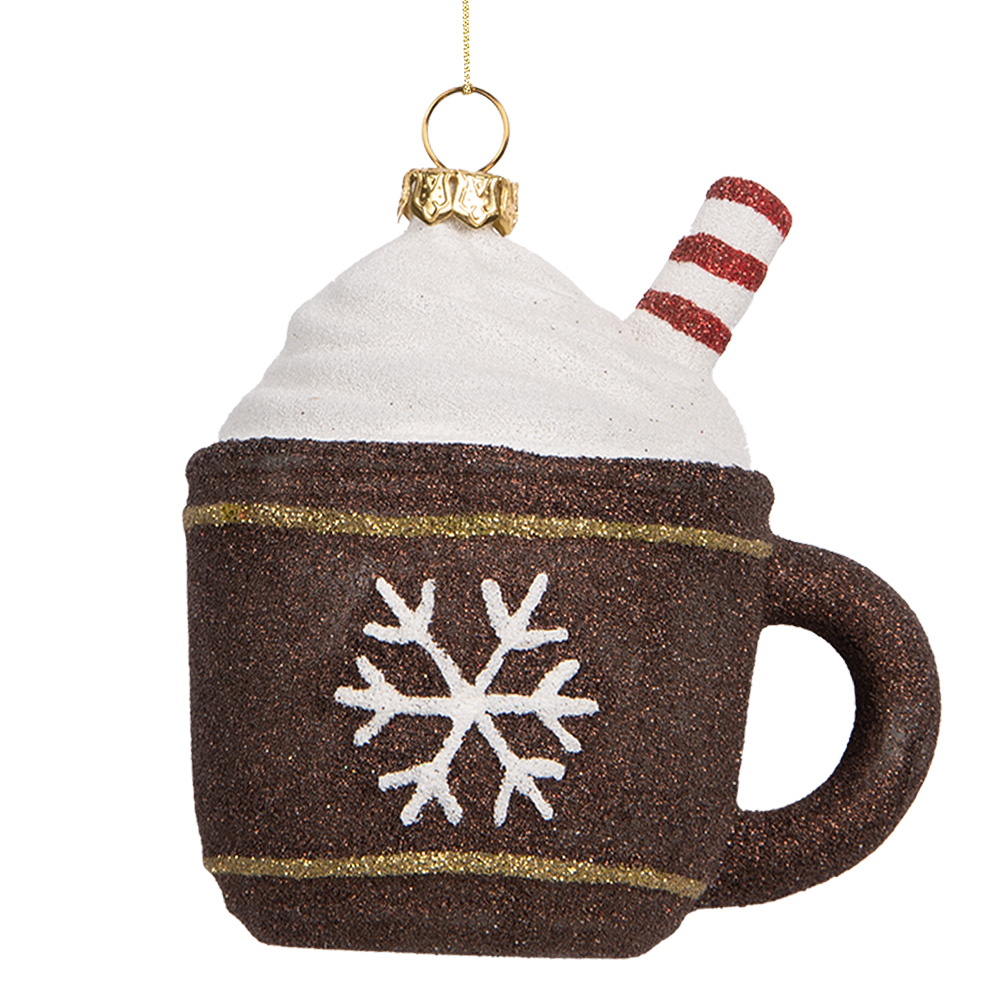 Decoratie hanger mok 9x7x10 cm