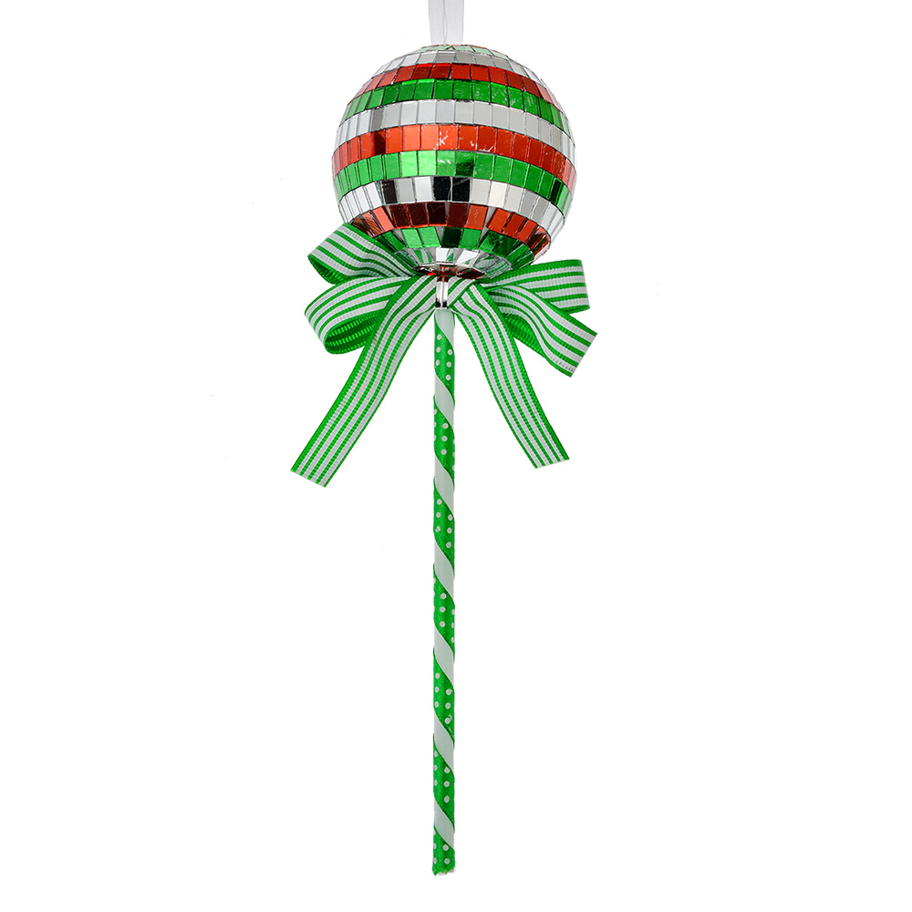 [66115GR] Decoratie hanger lolly Ø 9x25 cm