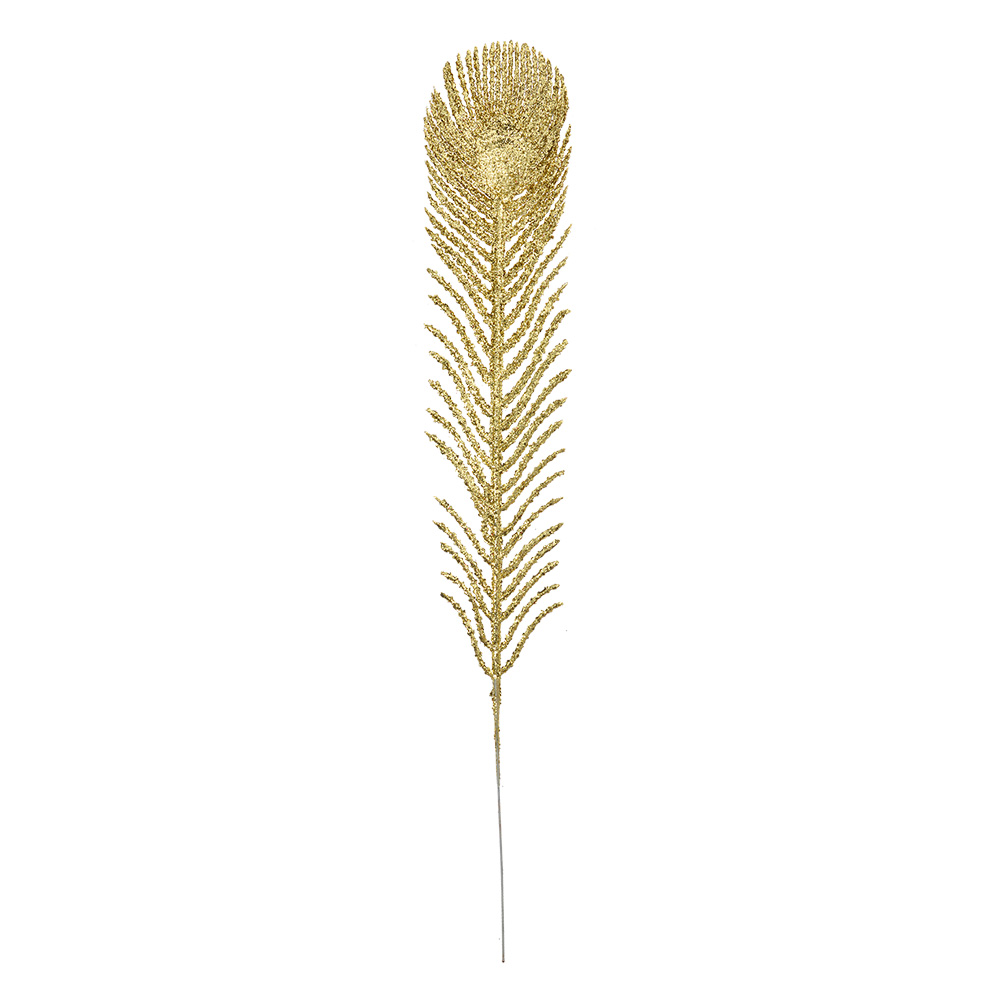 [66161GO] Decoratie veer 7x1x42 cm