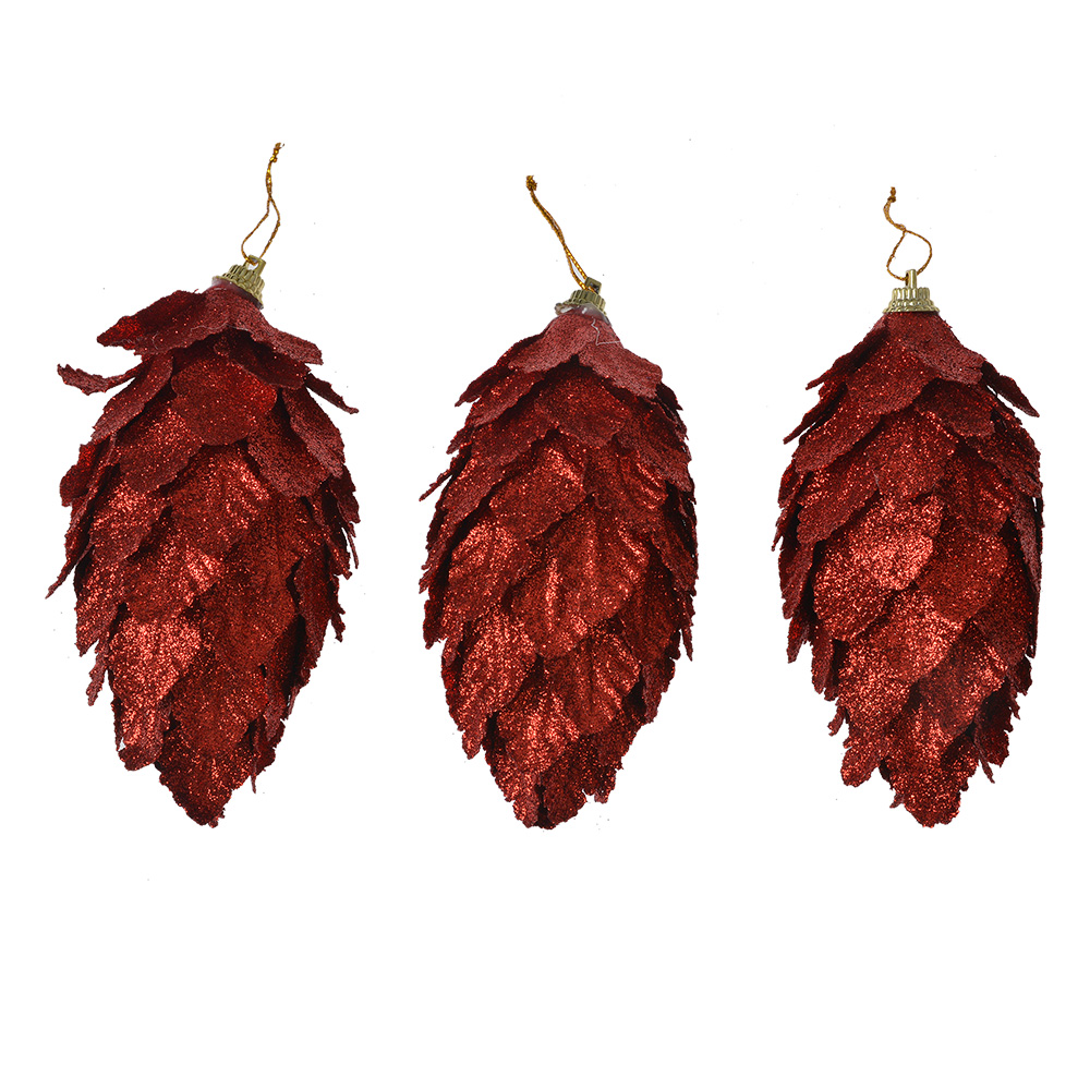 [66173R] Decoratie Kerst (3) Ø 7x13 cm