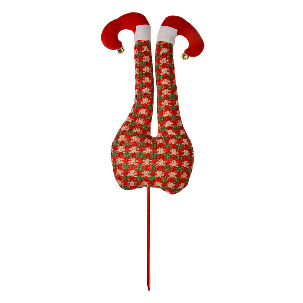 [66196] Decoratie Kerst Elfenbenen 23x6x67 cm