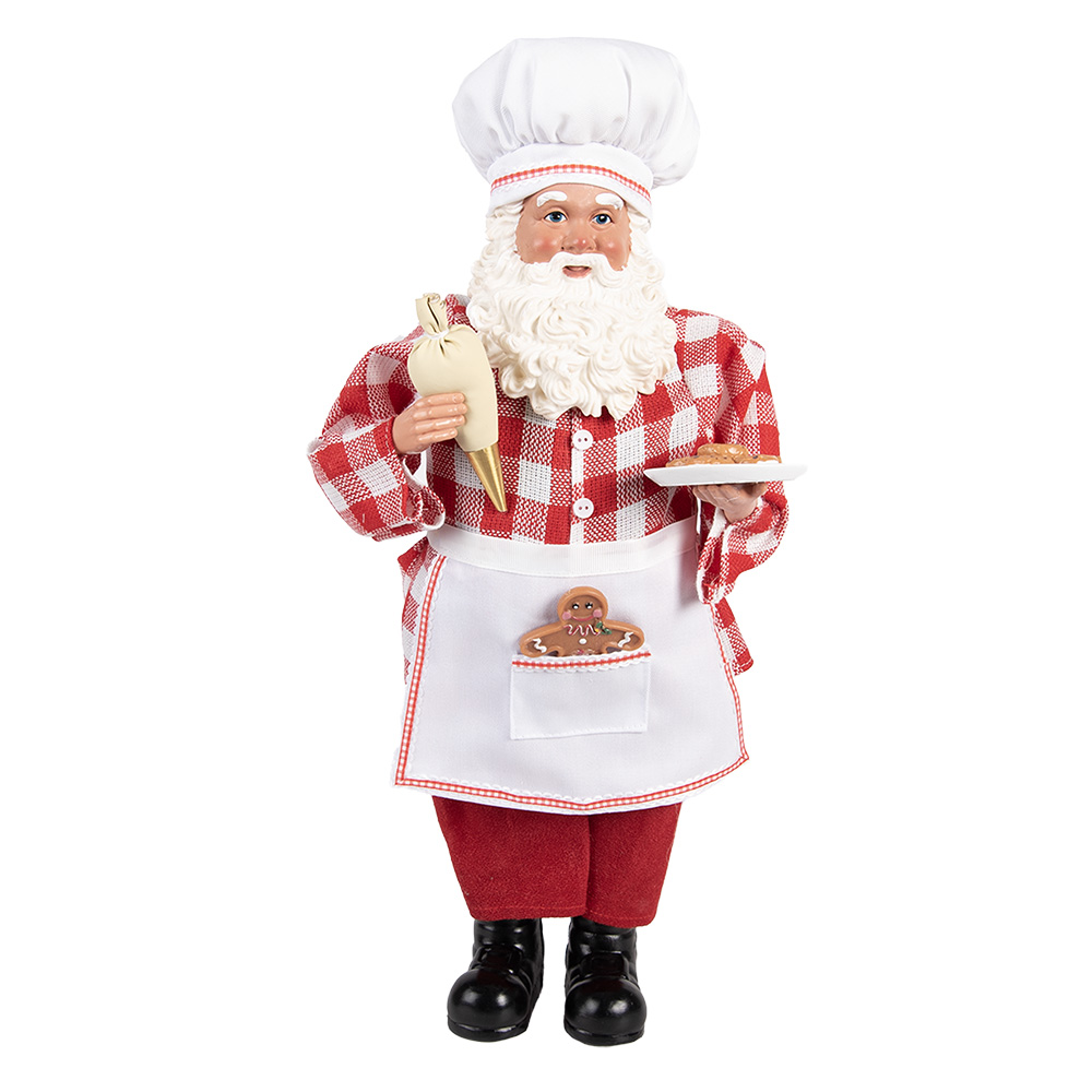 [66229] Decoratie kerstman 22x19x45 cm