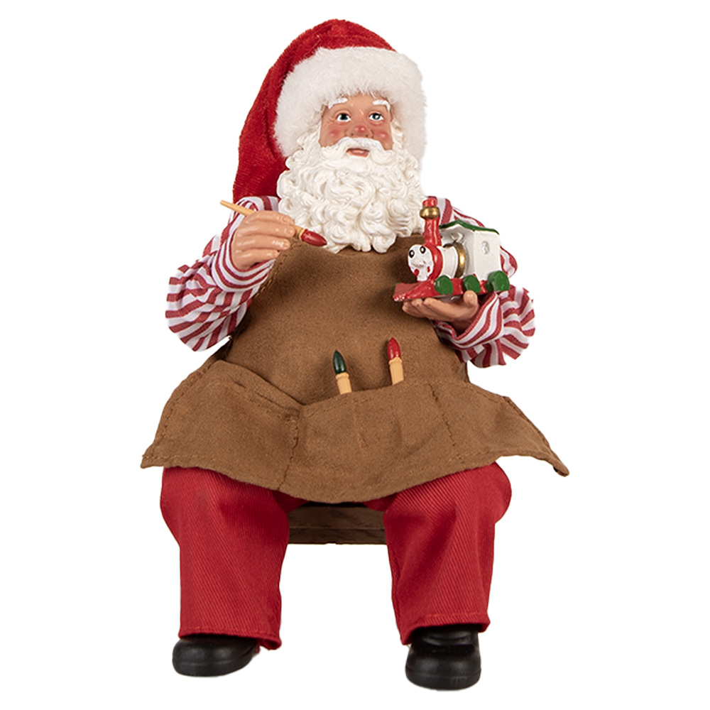 [66230] Decoratie kerstman 13x10x28 cm