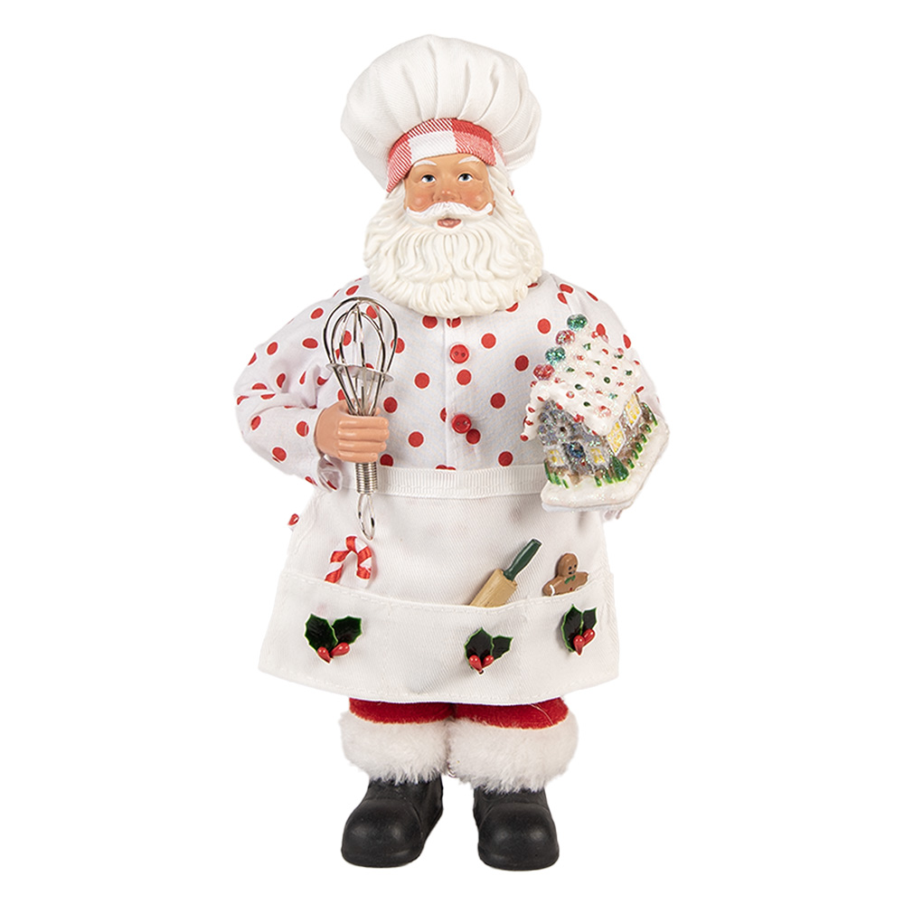 [66233] Decoratie kerstman 15x10x28 cm