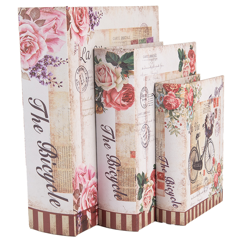 [66254] Opbergdoos (3) 27x22x7 / 22x17x6 / 17x12x4 cm