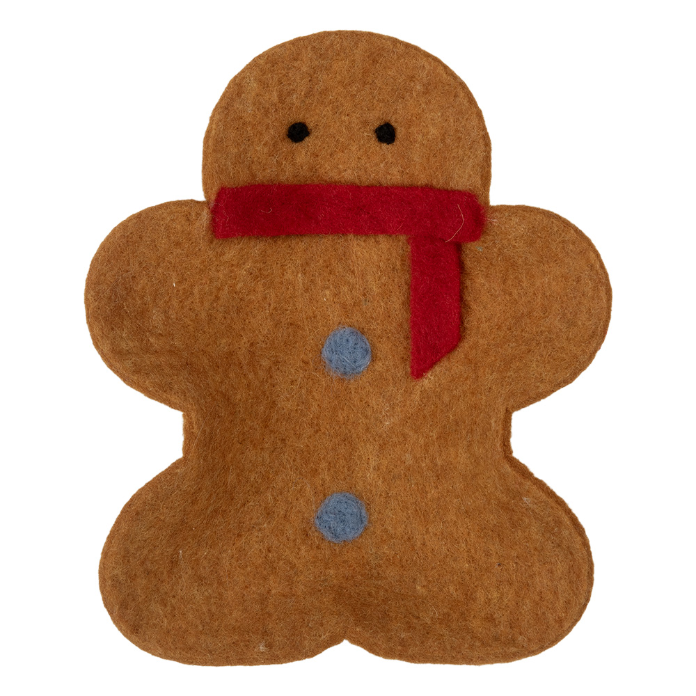 [66290] Vilten schaal peperkoekpop 19x16x4 cm