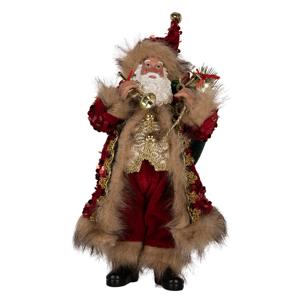 [66322] Decoratie kerstman 16x12x31 cm